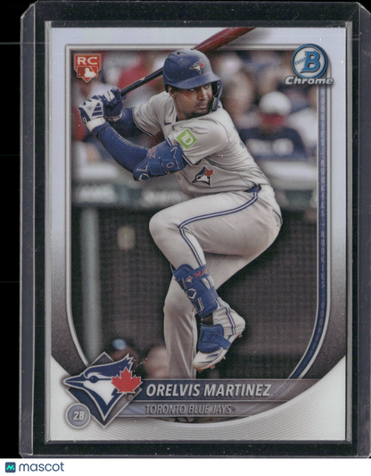 2025 Bowman Chrome Orelvis Martinez #75 Red Rookie Refractor RC