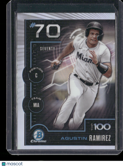 2025 Bowman Chrome Agustin Ramirez #BTP-70 Bowman Scouts Top 100