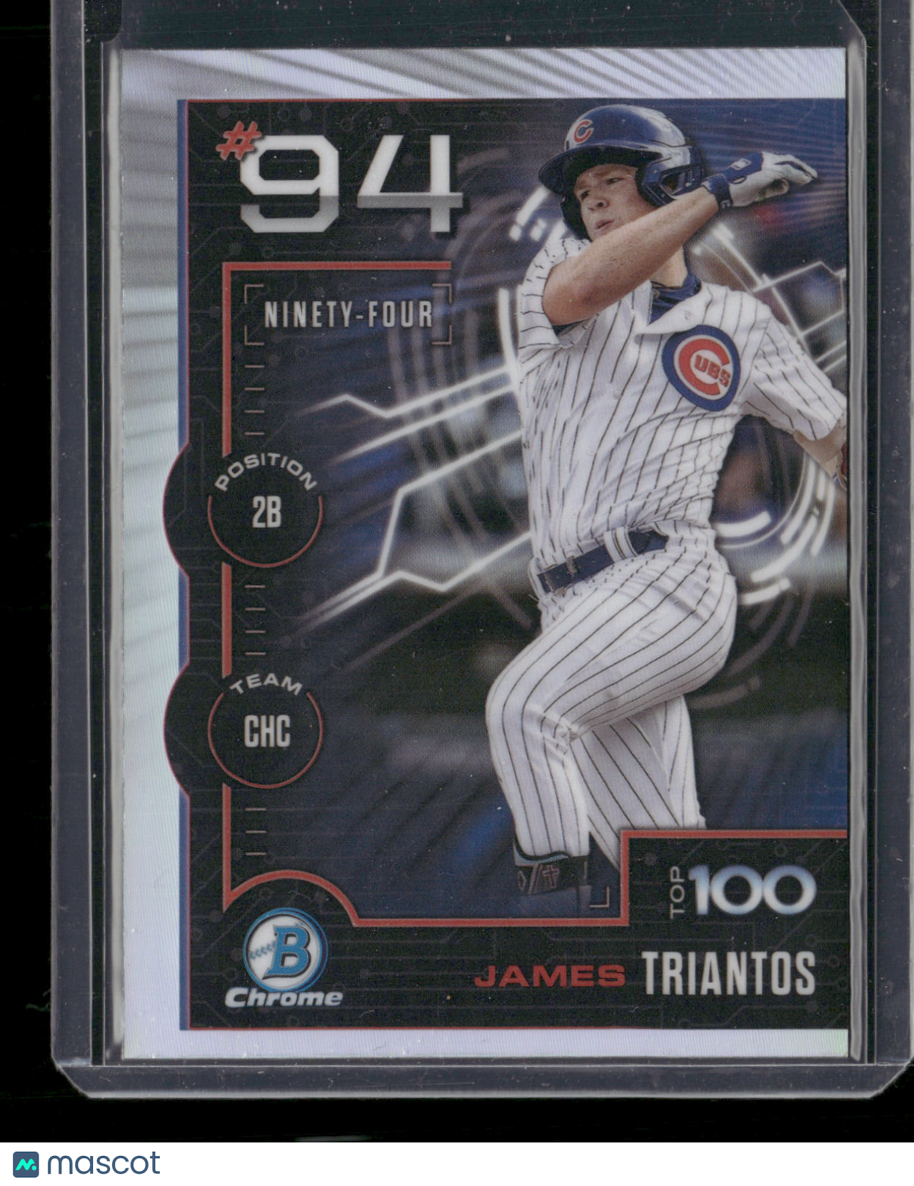 2025 Bowman Chrome James Triantos #BTP-94 Bowman Scouts Top 100
