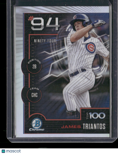 2025 Bowman Chrome James Triantos #BTP-94 Bowman Scouts Top 100