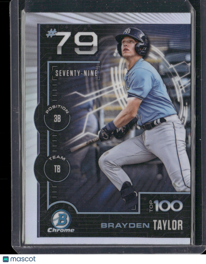 2025 Bowman Chrome Brayden Taylor #BTP-79 Bowman Scouts Top 100