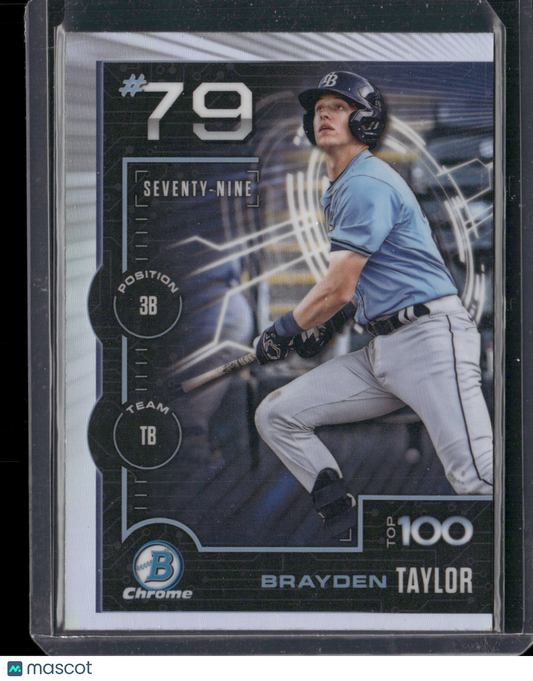 2025 Bowman Chrome Brayden Taylor #BTP-79 Bowman Scouts Top 100
