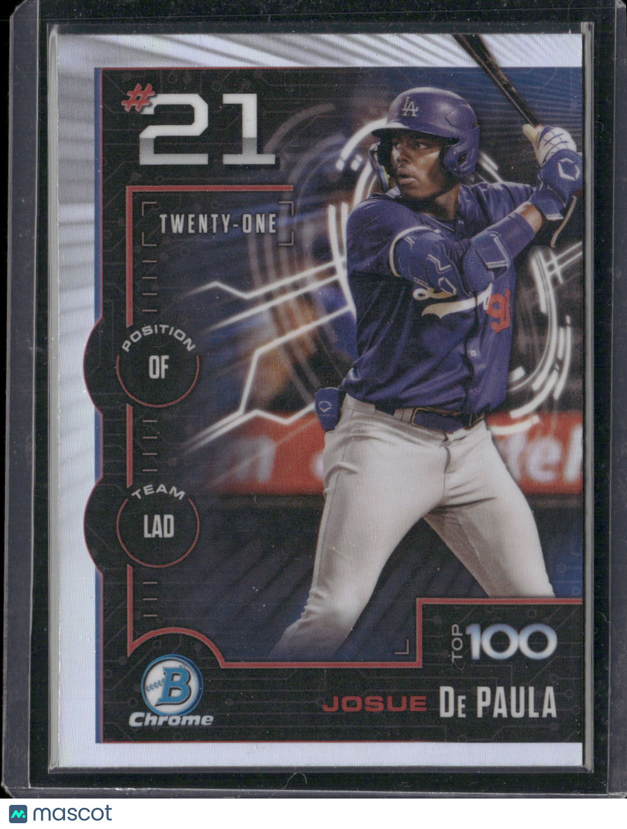 2025 Bowman Chrome Josue De Paula #BTP-21 Bowman Scouts Top 100
