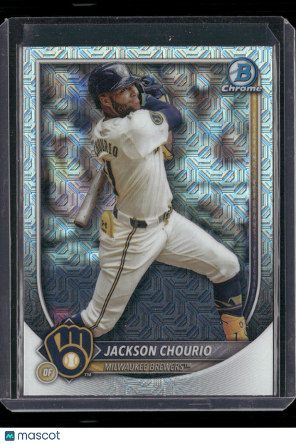 2025 Bowman Chrome Jackson Chourio #11 Mega Box Mojo Refractor