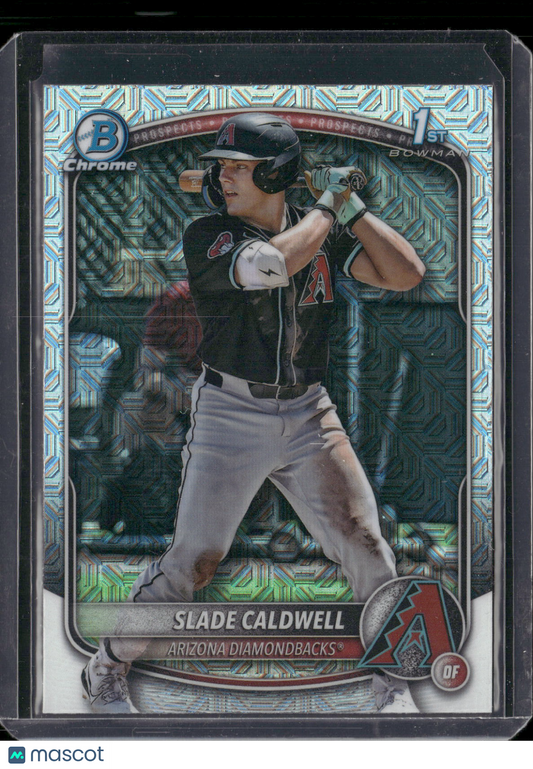 2025 Bowman Chrome Slade Caldwell #BCP-21 Mega Box Mojo Refractor 1st Bowman