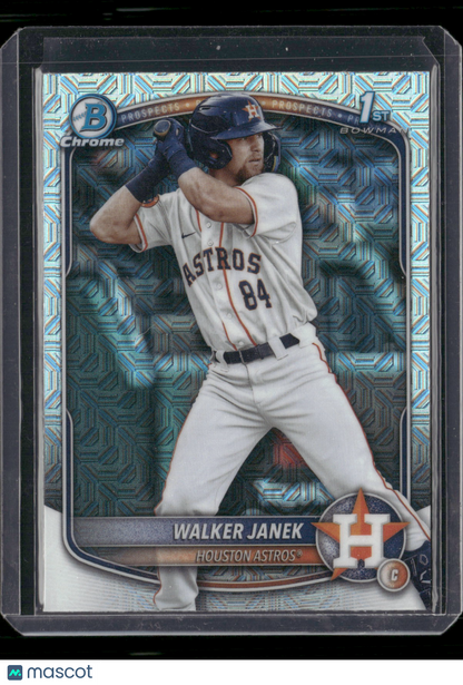 2025 Bowman Chrome Walker Janek #BCP-15 Mega Box Mojo Refractor 1st Bowman