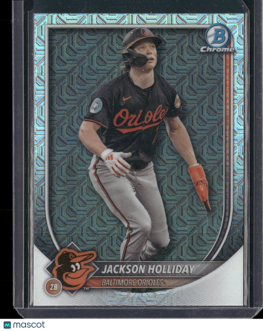 2024 Bowman Chrome Jackson Holliday #77 Mega Box Mojo Refractor