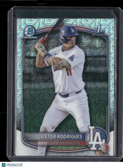 2025 Bowman Chrome Victor Rodrigues #BCP-45 Mega Box Mojo Refractor 1st Bowman