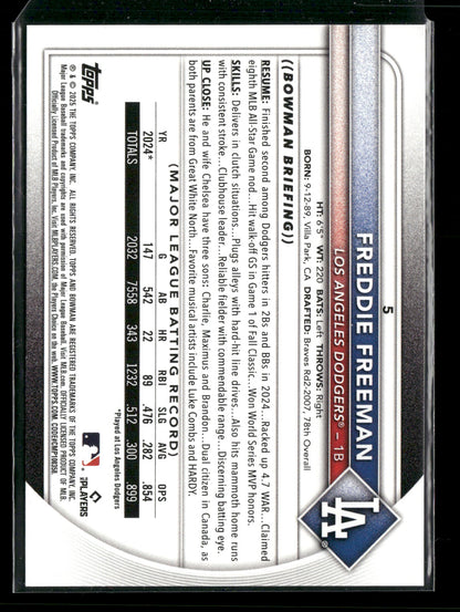 2025 Bowman Freddie Freeman #5