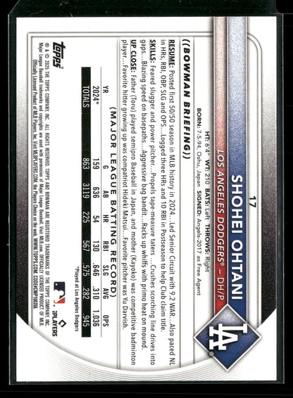 2025 Bowman Shohei Ohtani #17