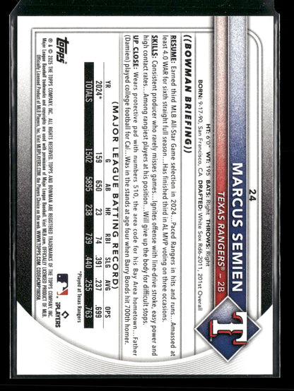 2025 Bowman Marcus Semien #24