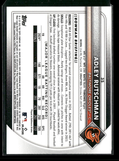 2025 Bowman Adley Rutschman #35