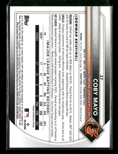 2025 Bowman Coby Mayo #37 RC