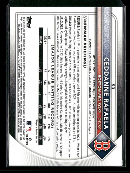 2025 Bowman Ceddanne Rafaela #53