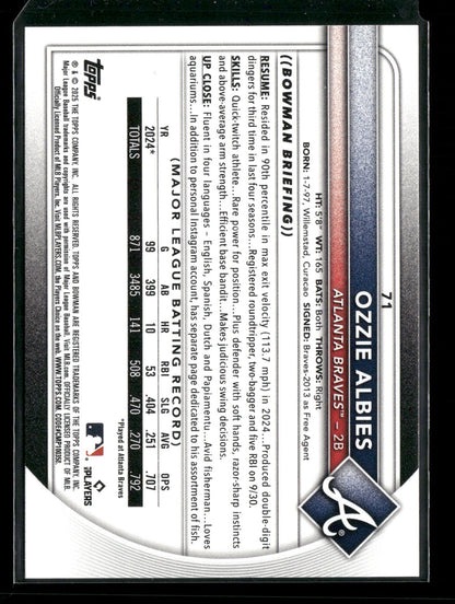 2025 Bowman Ozzie Albies #71