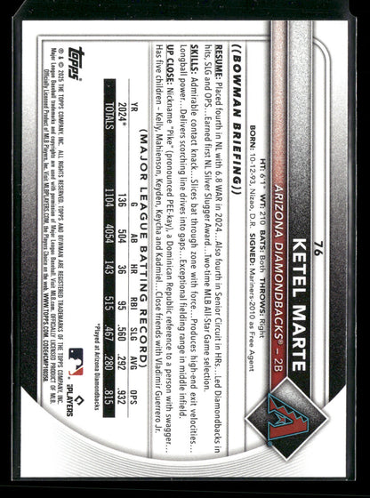 2025 Bowman Ketel Marte #76