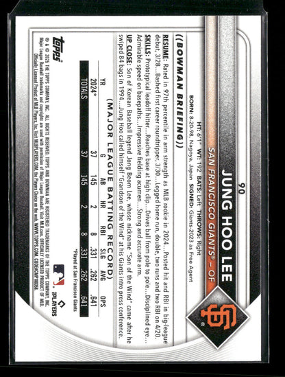 2025 Bowman Jung Hoo Lee #90