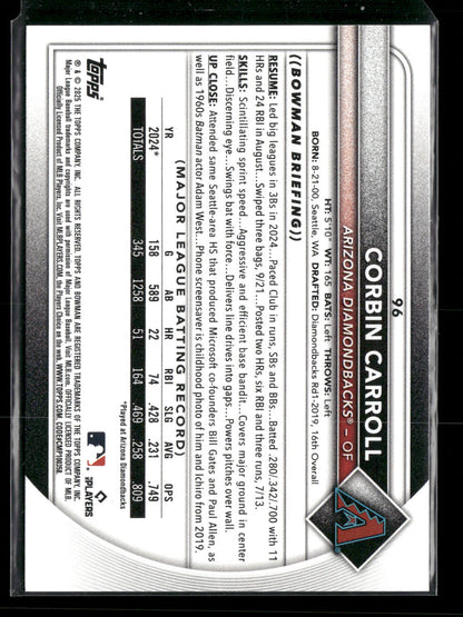 2025 Bowman Corbin Carroll #96