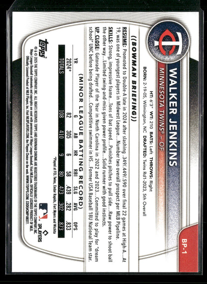 2025 Bowman Walker Jenkins #BP-1