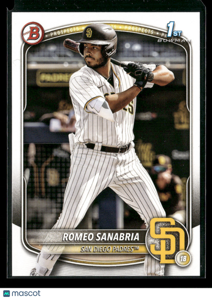2025 Bowman Romeo Sanabria #BP-3 1st Bowman