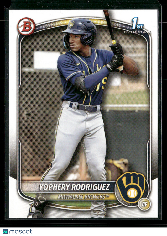 2025 Bowman Yophery Rodriguez #BP-36 1st Bowman