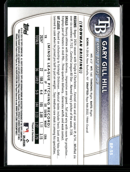 2025 Bowman Gary Gill Hill #BP-55 1st Bowman