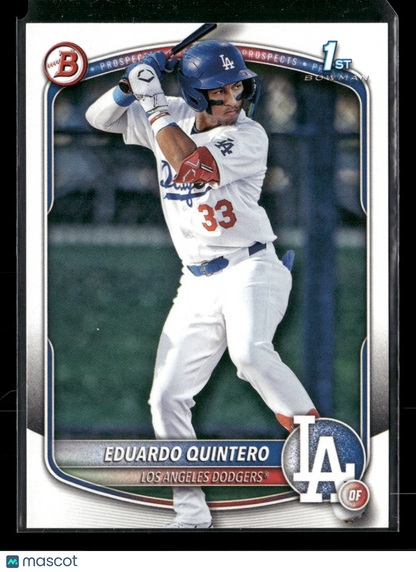 2025 Bowman Eduardo Quintero #BP-115 1st Bowman