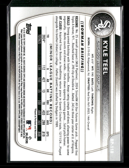 2025 Bowman Kyle Teel #BP-118
