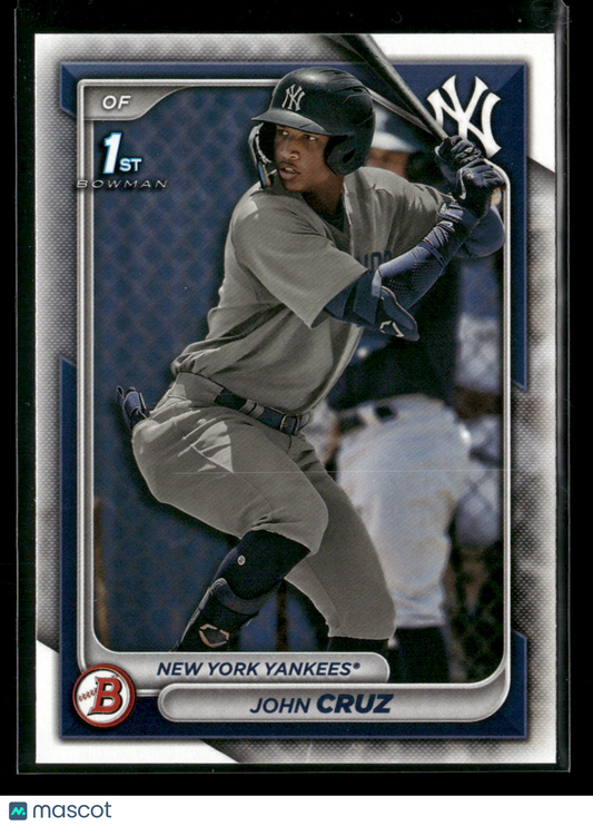 2024 Bowman John Cruz #BP-77 1st Bowman