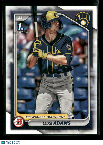 2024 Bowman Luke Adams #BP-50 1st Bowman