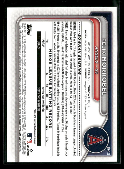 2024 Bowman Felix Morrobel #BP-121 1st Bowman