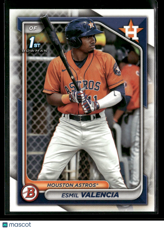 2024 Bowman Esmil Valencia #BP-75 1st Bowman