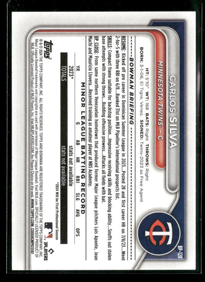 2024 Bowman Carlos Silva #BP-120 1st Bowman