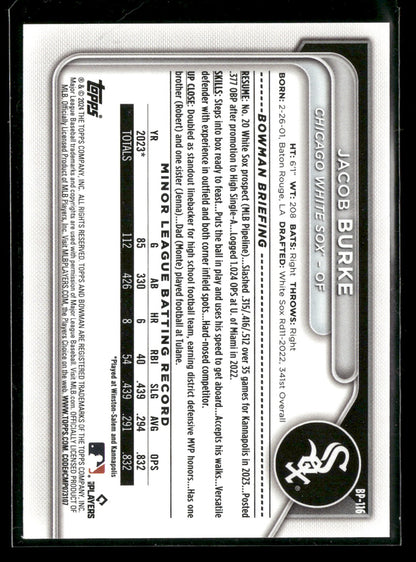 2024 Bowman Jacob Burke #BP-116 1st Bowman