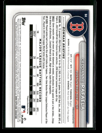 2024 Bowman Ceddanne Rafaela #84 RC