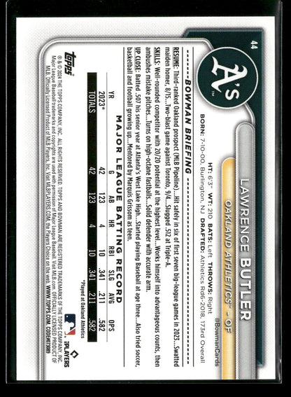 2024 Bowman Lawrence Butler #44 RC