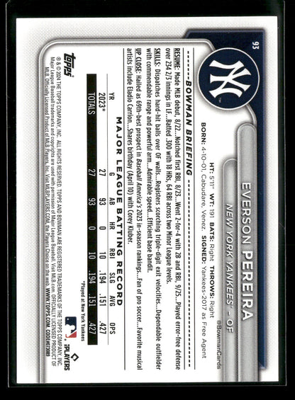 2024 Bowman Everson Pereira #93 RC