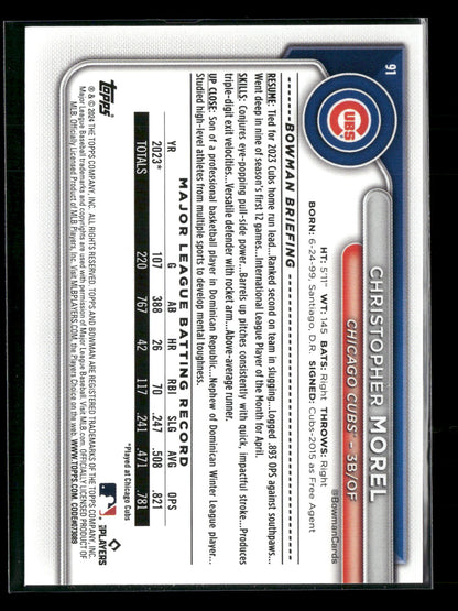 2024 Bowman Christopher Morel #91