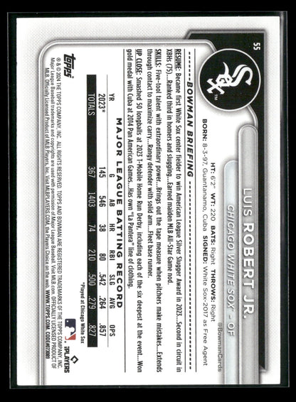 2024 Bowman Luis Robert Jr. #55