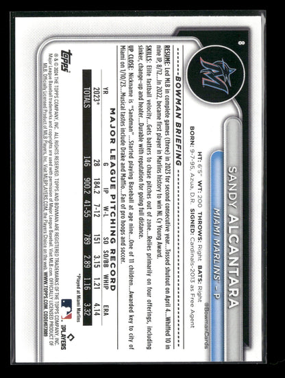 2024 Bowman Sandy Alcantara #8