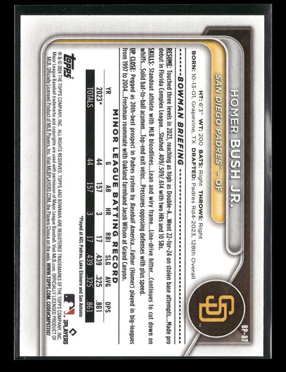 2024 Bowman Homer Bush Jr. #BP-87
