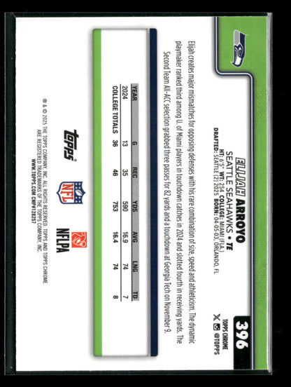 2025 Topps Chrome Football Elijah Arroyo #396 RC
