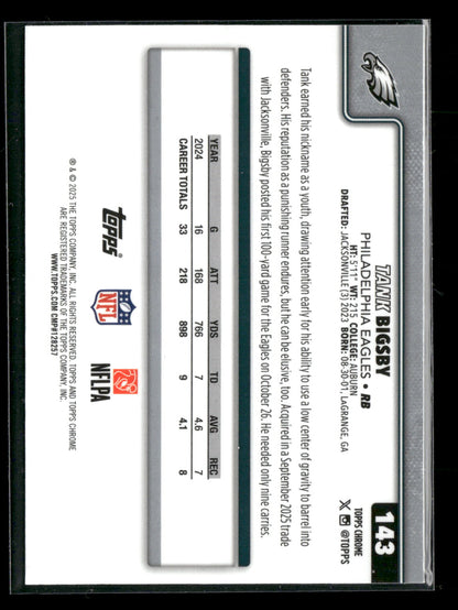 2025 Topps Chrome Football Tank Bigsby #143