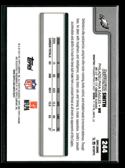 2025 Topps Chrome Football DeVonta Smith #244
