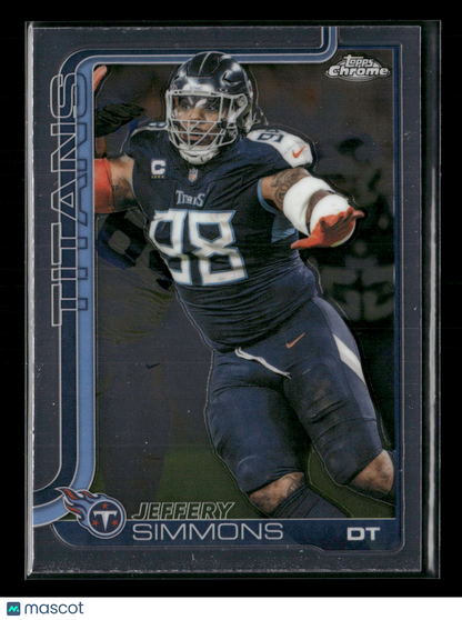 2025 Topps Chrome Football Jeffery Simmons #289