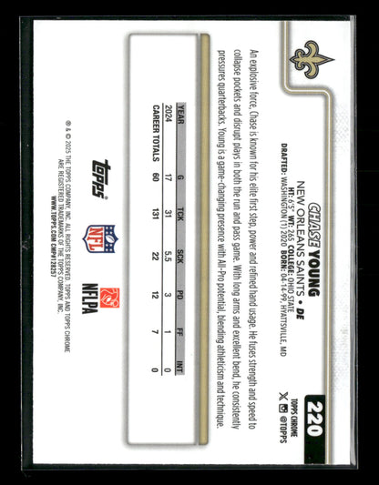 2025 Topps Chrome Football Chase Young #220