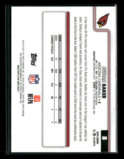 2025 Topps Chrome Football Budda Baker #8