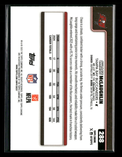2025 Topps Chrome Football Chase McLaughlin #288