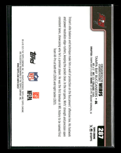 2025 Topps Chrome Football Tristan Wirfs #287
