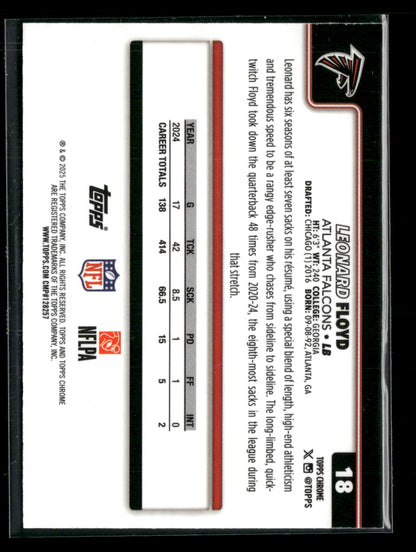 2025 Topps Chrome Football Leonard Floyd #18